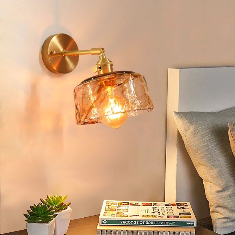 Glass Lampshade Creative Bedroom Decor