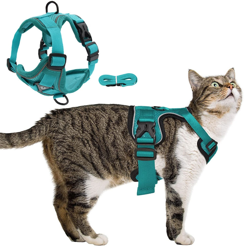 Escape Proof Breathable Cat Harness and Leash