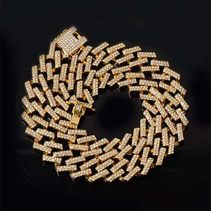 15MM Bling Iced Out Miami Zircon Cuban Men's Necklace