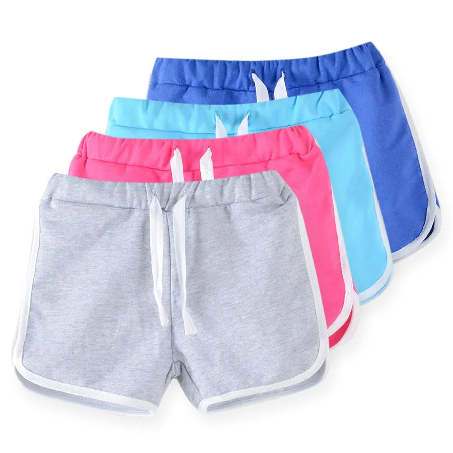 Kids Candy Color Summer Shorts