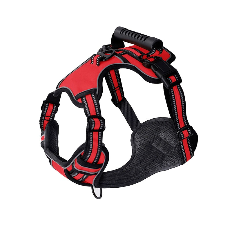 Breathable Reflective Dog Harness Vest with Handle