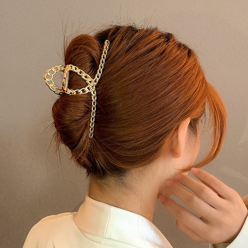 Metal Geometric Hair Claw Crab Hairpin