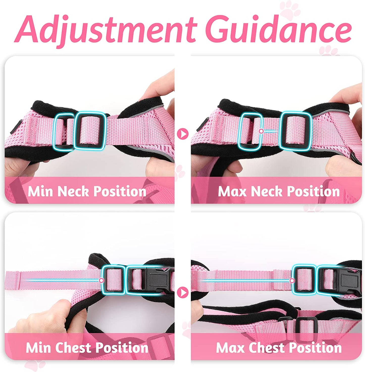 Soft Mesh Small Cat Harness and Leash Set