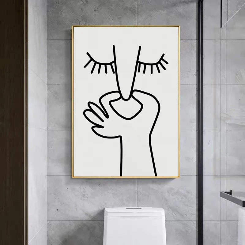 Abstract Funny Humor Bad Smell Bathroom Poster