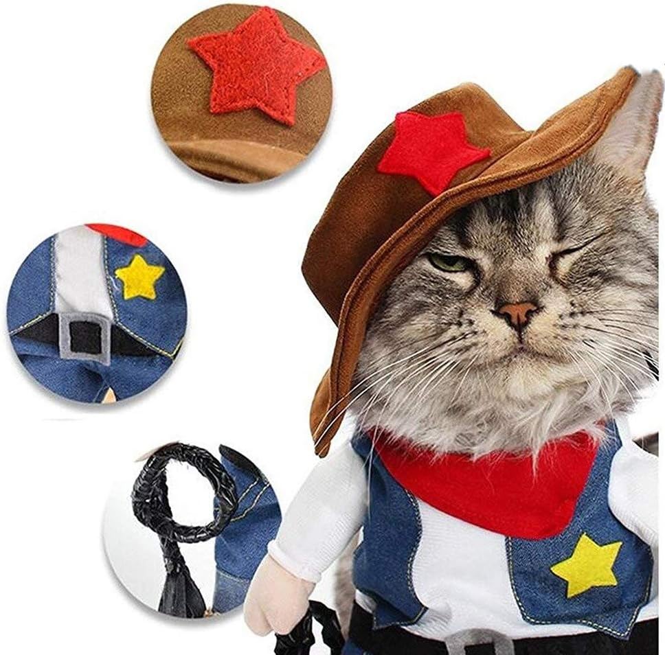 Cowboy Clothes For Small Cosplay Cat