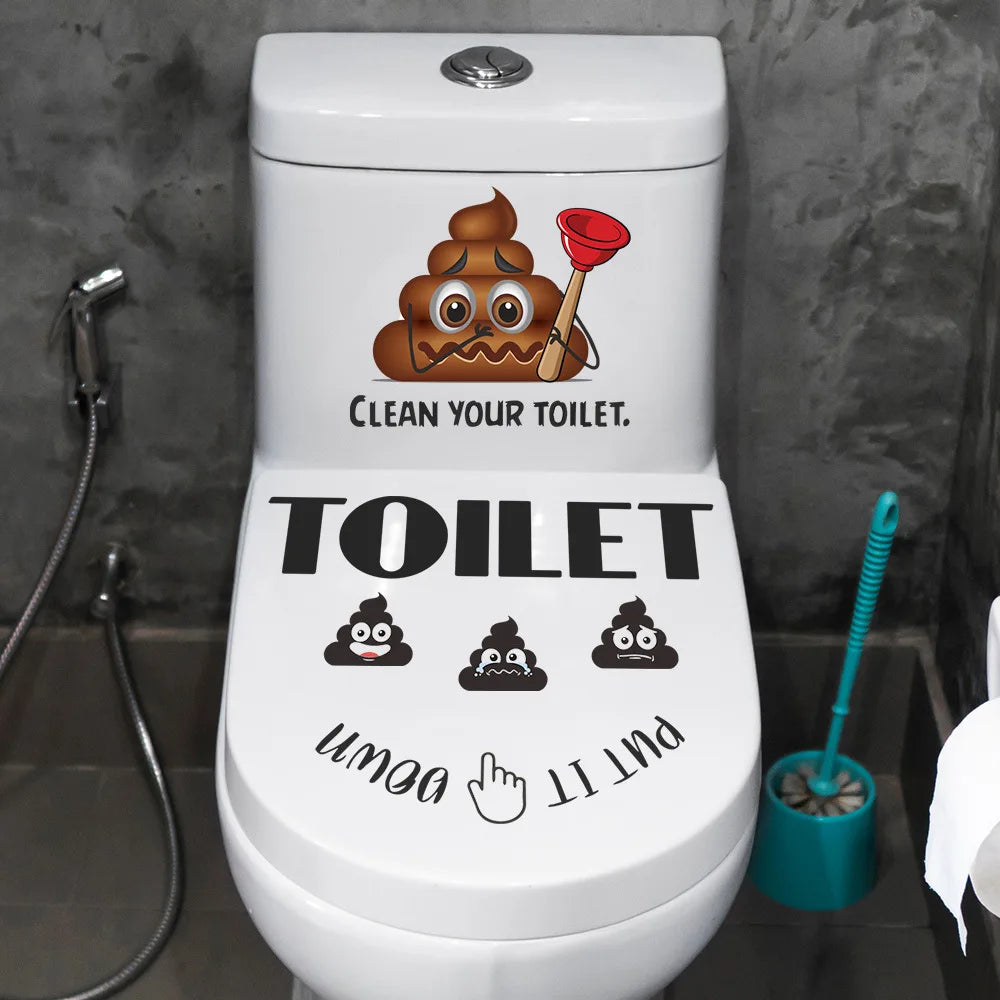 Funny Bathroom Toilet Sticker