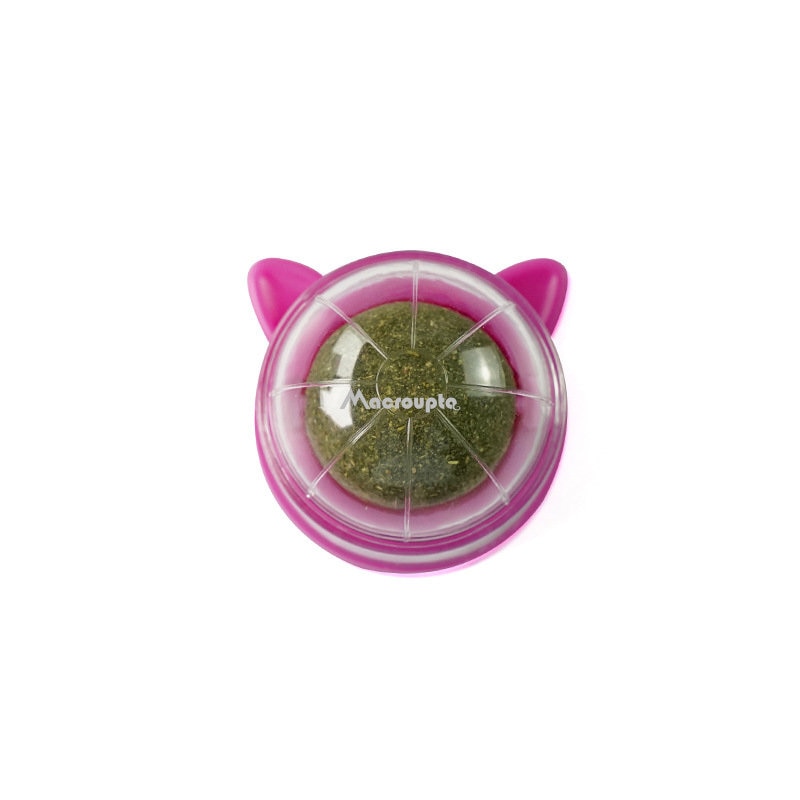 Natural Catnip Cat Wall Stick-on Ball Toy