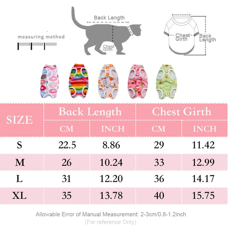 Cat Anti-licking Sterilization Clothes