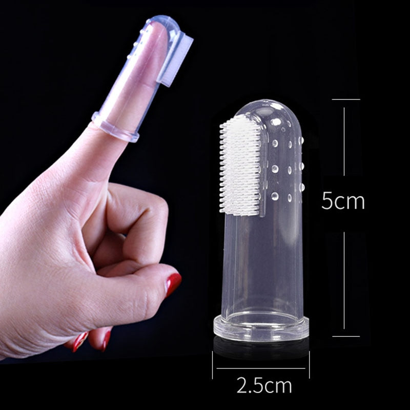 Pet Silicone Finger Cots Toothbrush