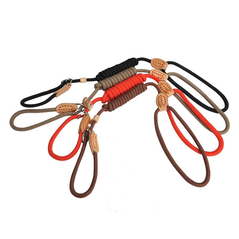 Heavy Duty Braided Rope Adjustable Loop Collar