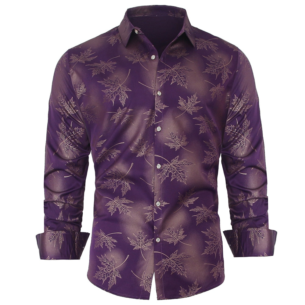 Social Long Sleeve Maple Leaf Designer Shirts