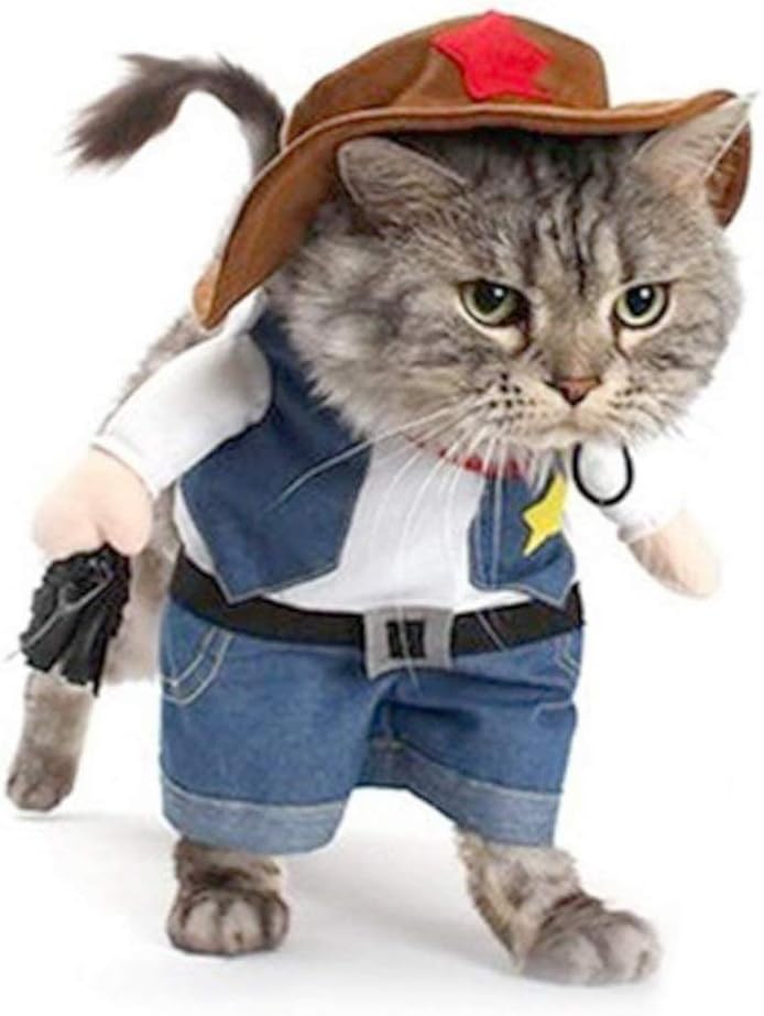 Cowboy Clothes For Small Cosplay Cat