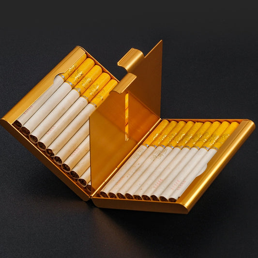 20pcs Metal Cigarette Case Travel Portable Organizer