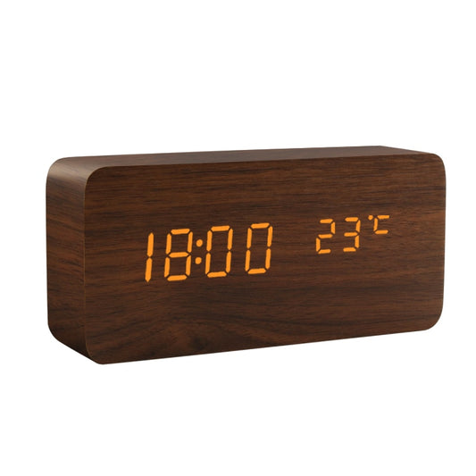 Wooden Table Voice Control Digital Wood Clocks