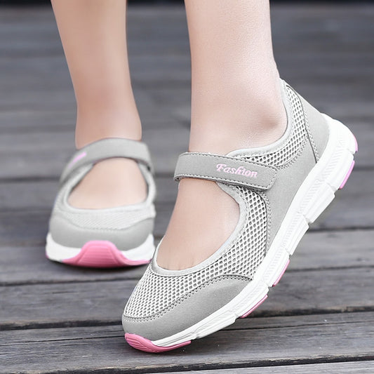 Women Breathable Slip on White Shoes